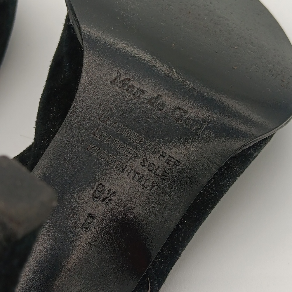 Max de Carlo Suede Peep-Toe Heels - Picture 8 of 8